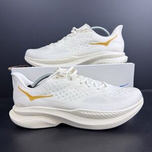 Hoka One One Mach 6 Mens Size 13 LA Alabaster Oat Milk 1164032-ALK White Running